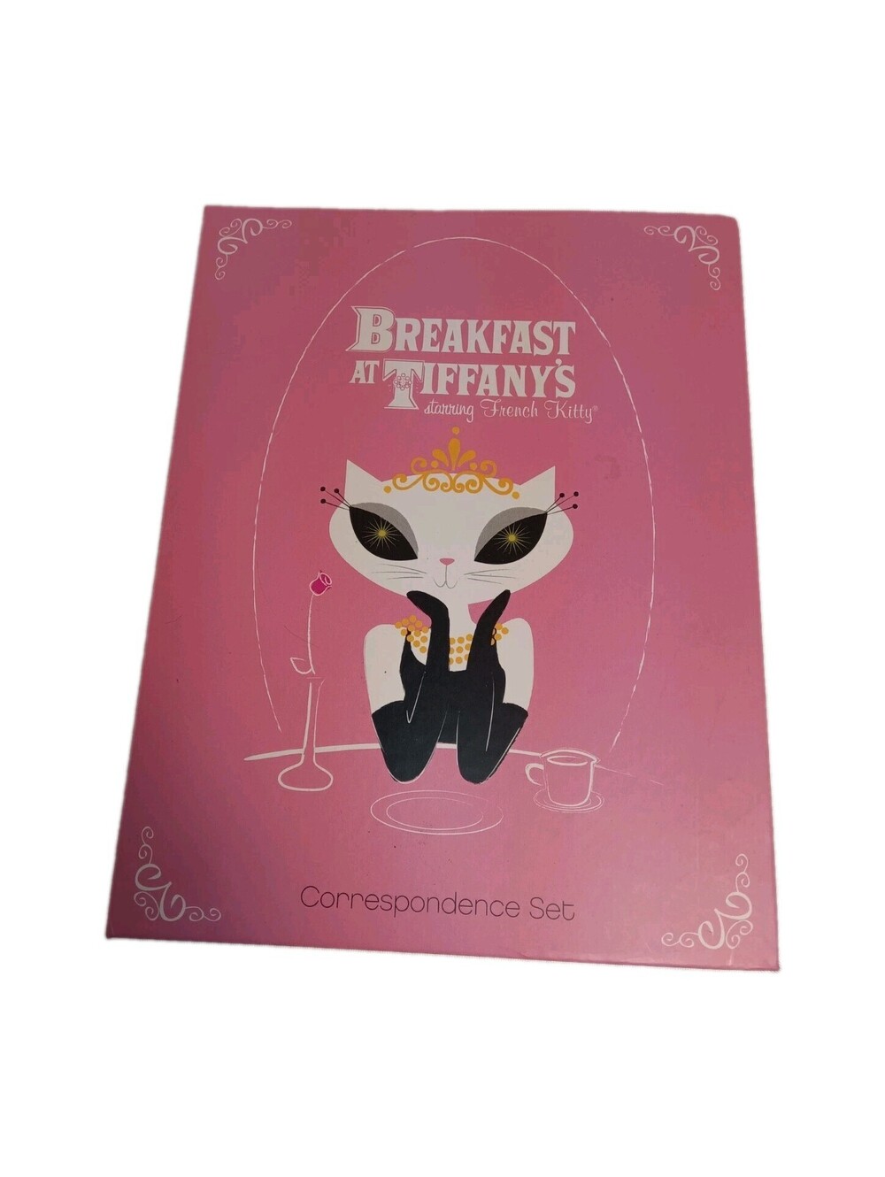 Vintage 2004 French Kitty Breakfast at Tiffany's Correspondence Stationery...